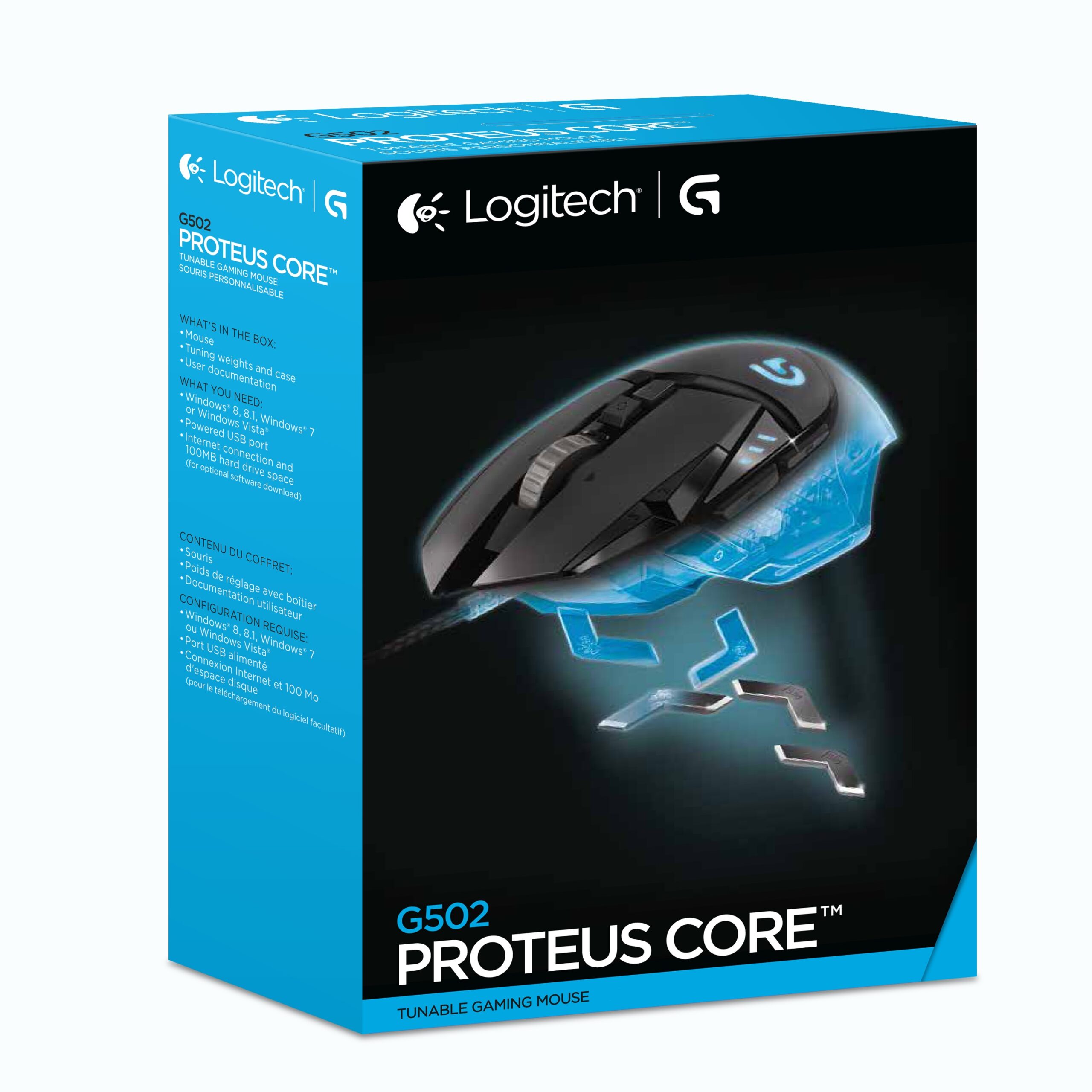 hørbar Gør det godt frakobling Logitech G502 Proteus Core Tunable Gaming Mouse -